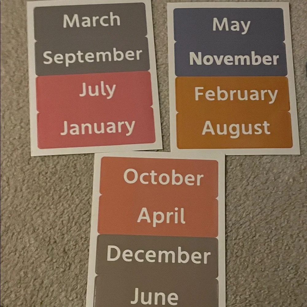 Colorful Home Office Calendar Set